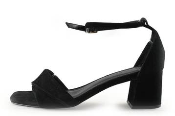 Manfield Sandalen in maat 39 Zwart, Verzenden, Zwart, Sandalen of Muiltjes, Manfield