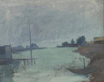 Francesco Fedeli (1911-1998) - Veduta Lacustre