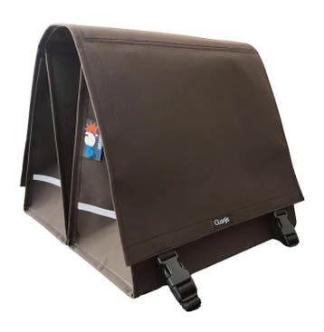 Clarijs Dubbele Fietstas XL PVC  46L Bruin, Verzenden, Nieuw
