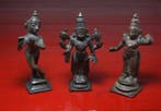 Krishna, Vishnu en Rama - Zuid-India - Brons - begin van de