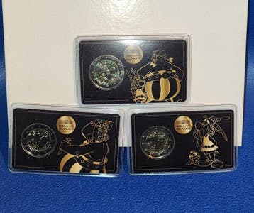 Frankrijk. 2 Euro 2019 Astérix (3 coincards) (Zonder