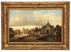F.L. van Gulik (1841-1899) Stadsgezicht Rotterdam Hoofdpoort, Antiek en Kunst, Kunst | Schilderijen | Klassiek