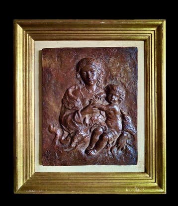 Enrique Orejudo Alonso - Reliëf, Maria con Niño Jesus - 56