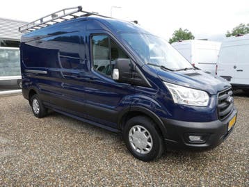 Ford Transit 2.0 TDCI 170PK L3H2 Airco Trekh 3500KG Camera I, Stof, Gebruikt, Euro 6, Blauw