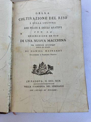Daniel Mainardi - Della coltivazione del riso e della