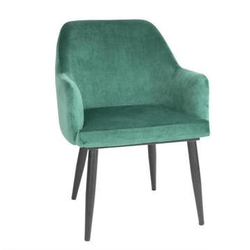 Bolero Lia Velvet stoelen donkergroen (2 stuks), Verzenden, Nieuw in verpakking