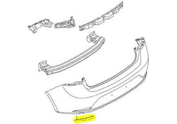Bumper reflector - Links achter - 5 Deurs - Origineel -..., Auto-onderdelen, Verzenden, Nieuw, Deur