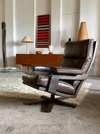 Leolux - Jan des Bouvrie - Fauteuil - Leder, Hout -