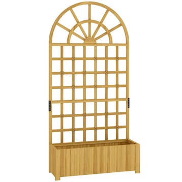 Spalier Met Plantenbak Hout Bloembak Met Afvoergat Klimrek 9, Verzenden