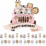 Taart- en cupcake topper set Jungle Safari 25-delig, Ophalen of Verzenden, Nieuw, Taarten of Cupcakes, Versiering
