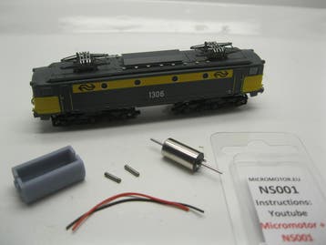 micromotor NS001 motor ombouwset voor Startrain NS001 NS, Hobby en Vrije tijd, Modeltreinen | N-Spoor, Overige merken, Gelijkstroom