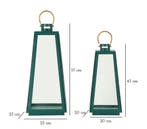 LANTAARN GRENT SET 2 STUKS CM Ø 25X25X57-20X20X45, Ophalen of Verzenden, Nieuw