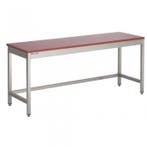RVS Tafel met polyethyleen blad zonder bodemschap 600 diep, Ophalen of Verzenden, Nieuw zonder verpakking