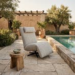 Relaxfauteuil Indi Outdoor motiefstof, Huis en Inrichting, Stoelen, Ophalen of Verzenden, Nieuw