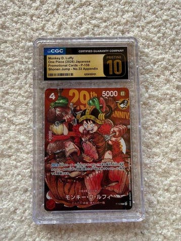 One Piece Card Game - 1 Graded card - One Piece - Monkey D., Nieuw