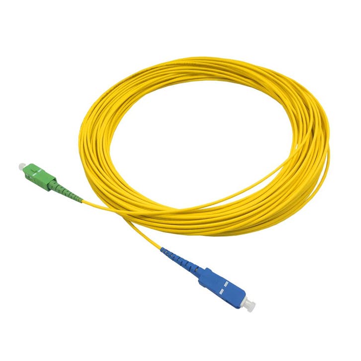 Patchkabel SM simplex 1.6 LC/APC-SC/PC - 4,5 m - geel, Computers en Software, Pc- en Netwerkkabels, Nieuw, Ophalen of Verzenden