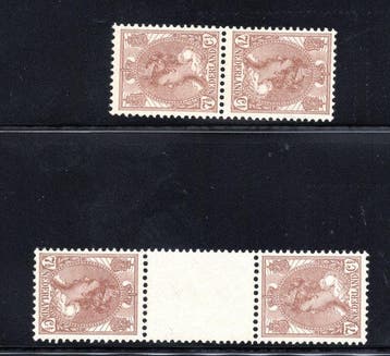 Nederland 1924 - Koningin Wilhelmina tête bêches - Gratis, Gestempeld