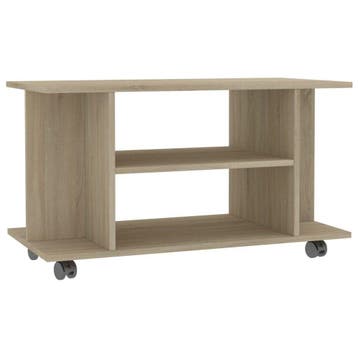 Verrijdbaar TV-meubel 80cm - Retourdeal met wieltjes, Huis en Inrichting, Zo goed als nieuw, Minder dan 100 cm, Modern, 25 tot 50 cm