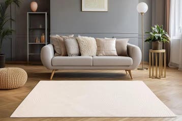 Japandi Vloerkleed | Napoli | Bogen | Crème | 80x150 cm, Verzenden, Nieuw