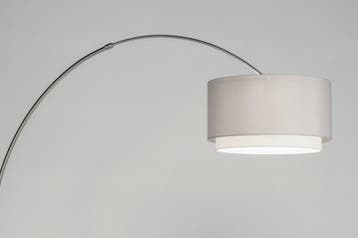 Rietveld Vloerlampen - Grijs - Staal, Stof, Verzenden, Nieuw