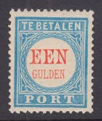 Nederland 1887 - Port Cijfer en waarde zwart - NVPH P12, Gestempeld