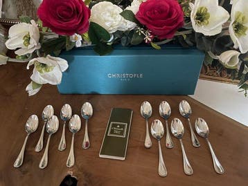 Christofle - Lepel - Set van 12 lepels voor moka of