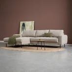*WOONWINKEL* PEPP Interiors Oreo Beige Bank Hoge Poot Chaisl, Huis en Inrichting, Banken | Bankstellen, Verzenden, Nieuw
