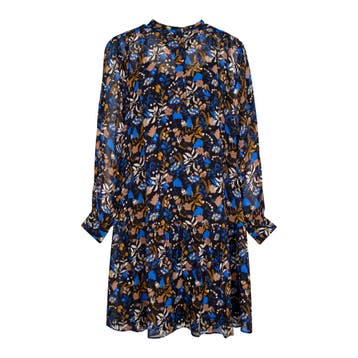 Louis and Mia • jurk bruin blauw • 36, Bruin, Verzenden, Louis and Mia, Nieuw