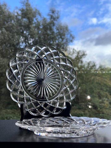 Baccarat - Bord (6) - Luxury Diamond model - Kristal -