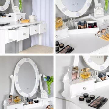 Make-up Tafel LED Spiegeltafel | 137cm Hoog | Laatste Stuks!, Huis en Inrichting, Ophalen of Verzenden, Nieuw, Modern