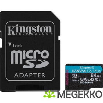 Kingston Canvas Go! Plus 64GB, Verzenden, Nieuw