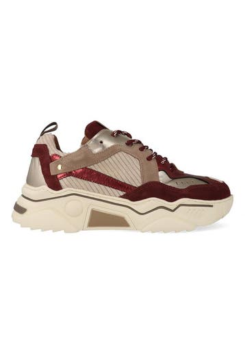 DWRS Sneakers Pluto Corduroy Bordeaux Rood / Beige-41, Verzenden, Nieuw, Rood