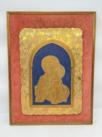 Icoon - Bruno Bertoldini - Glas - Madonna met Kind