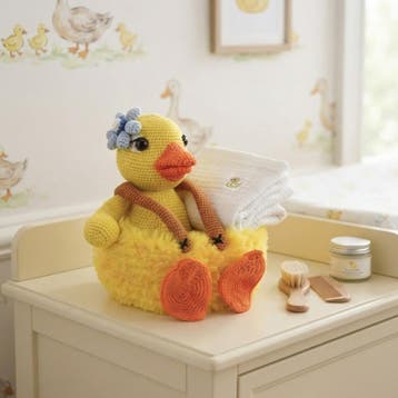 Eefje Eend Mandje Haken - Haakpret Anja Toonen - Haakpatro, Ophalen of Verzenden, Nieuw