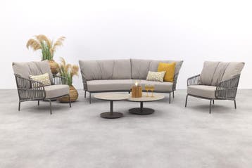 4 Seasons Capalbio/Boaz loungeset (5-delig) - Terre, Tuin en Terras, Verzenden, Nieuw, Rvs, Loungeset