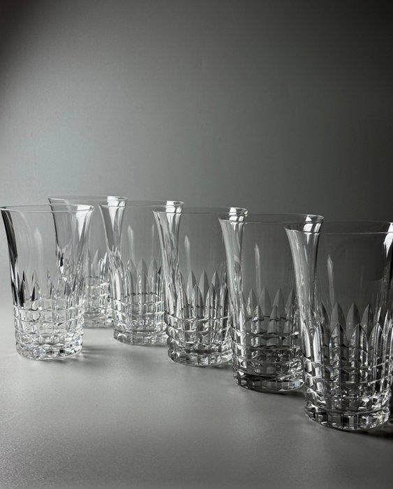 Val Saint Lambert - Drinkglas (6) - Service MERY / ESNEUX -, Antiek en Kunst, Kunst | Designobjecten