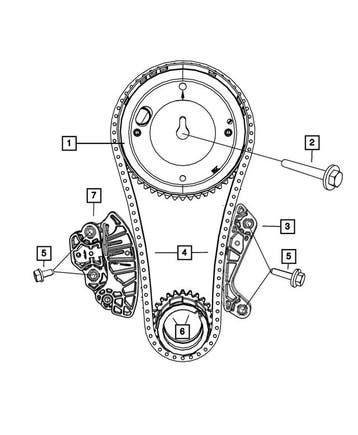 Distribution chain HEMI 03+, Auto-onderdelen, Motor en Toebehoren, Ophalen of Verzenden, Nieuw