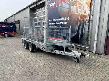 Machinetransporter met lange klep en loofrekken! Opruiming!, Auto diversen, Aanhangers en Bagagewagens, Nieuw