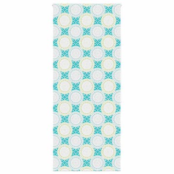 vidaXL Doucherolgordijn 90x240 cm stofbreedte 86 cm, Verzenden, Nieuw, Blauw