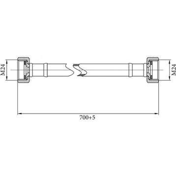 Riko Gasslangsets - Gastec 70cm, Witgoed en Apparatuur, Onderdelen en Toebehoren, Ophalen of Verzenden, Nieuw