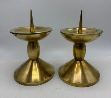 Kandelaar (2) - Brons