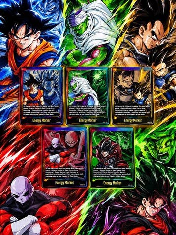 Bandai - 5 Card - Dragon Ball, Dragon Ball Z - Son Goku Set, Verzamelen, Nieuw