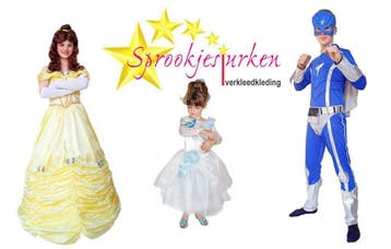 Disney prinsessenjurk carnaval verkleedkleding gala disco, Afhalen en bezorgen, Kledingverhuur