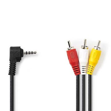 Composiet AV kabel | Nedis | 1 meter, Verzenden, Nieuw