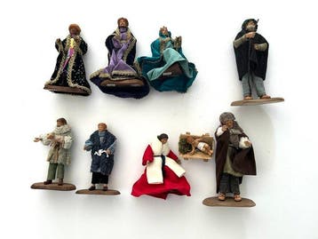Kerstdecoratie (9) - Textiel, Hout, Plastic -, Nieuw