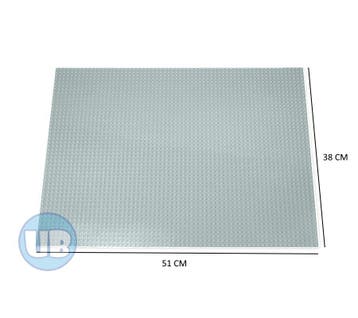 Classic XL bouwplaat lichtgrijs - 51 x 38 cm, Verzenden, Nieuw