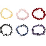 Handmade - Gemengde edelstenen - Elastic - Armband -, Verzamelen, Mineralen en Fossielen