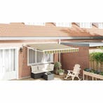 vidaXL Markies Groen en Geel 300 x 250 x 165 cm Polyester, Tuin en Terras, Zonneschermen, Verzenden, Nieuw