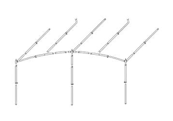 Dorema Frame Voortentluifel Onyx 270 Staal Easygrip 28mm, Caravans en Kamperen, Kampeeraccessoires, Nieuw