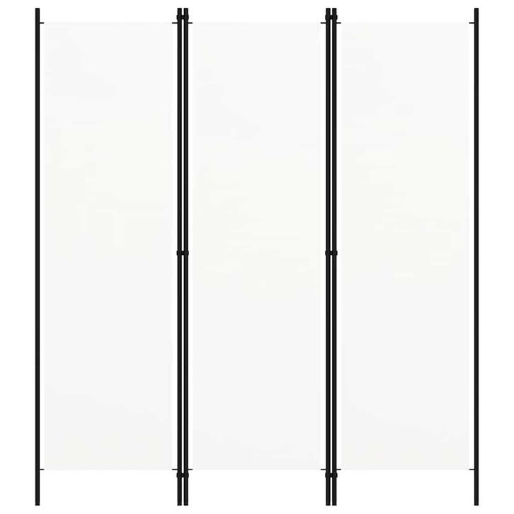 vidaXL Kamerscherm met 3 panelen 150x180 cm wit, Huis en Inrichting, Woonaccessoires | Kamerschermen, Nieuw, Verzenden